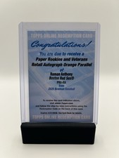 2026 Bowman Roman Anthony Paper Rookies and Veterans Orange Auto /25 Redemption