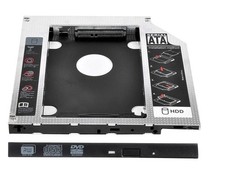 Universal 9.5mm SATA to SATA 2nd HDD SSD Hard Drive Caddy CD/DVD-ROM Optical Bay