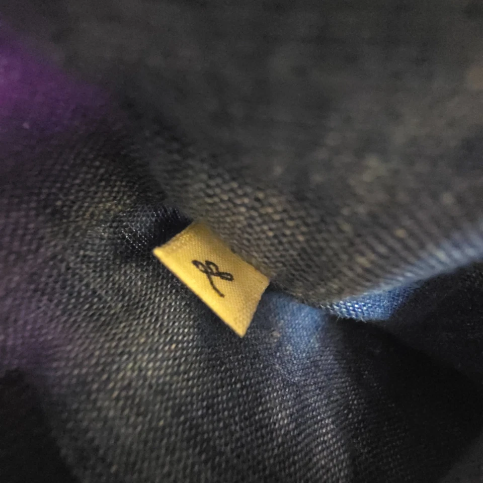 International Gallery BEAMS Shirt mens LARGE Blue linen japan Button Up Size L - Image 3 of 4