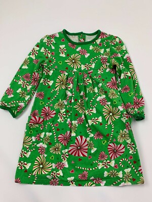 J. Khaki Green Red Peppermint Candy Cane Christmas Holiday Dress 3T Cute!!  | eBay