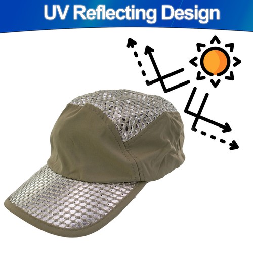 Kühlung Sonnenschutzmütze Hydro Verdunstungs-UV Schutz LSF reflektierende Sonnenmütze Kappe - Bild 7 von 13