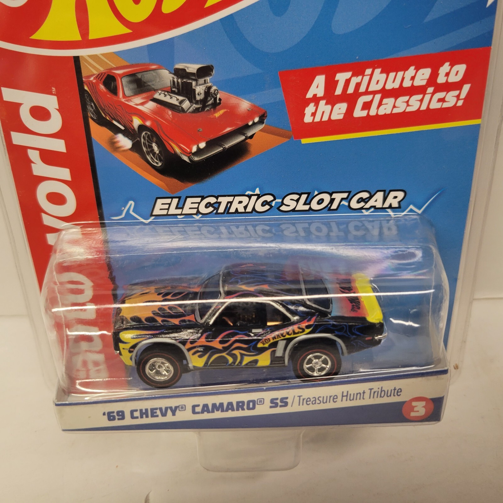 Sealed AW Hot Wheels Electric Slot Car 69 Chevy Camaro SS Treasure Hunt