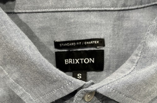 Brixton Button Down Shirt Men’s Small Standard Fit Charter Light Blue Cotton - Picture 3 of 4