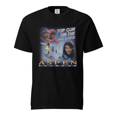 Aspen Extreme Bootleg Retro T-shirt SKI top gun on the slops