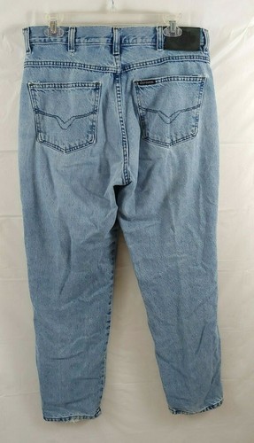 Pantalones de mezclilla Harley Davidson 14 R clásicos de colección lavado ácido claro cintura alta mamá - Imagen 3 de 7