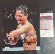 Stamp Fairtex Signed ONE FC MMA muay thai Signed 8x10 Photo JSA Cert Autograph