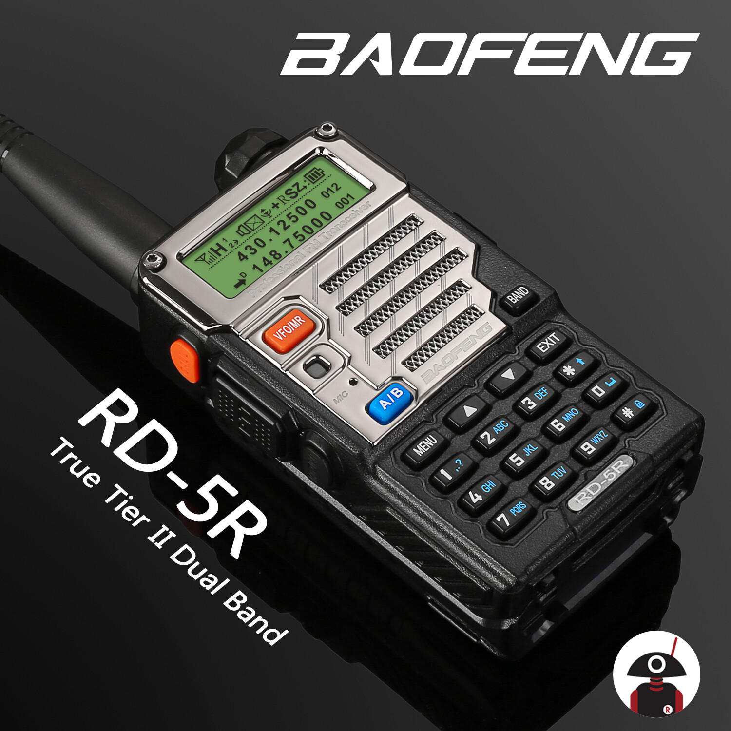 Baofeng RD5R DMR Dual Time Slot 136174/400470MHz VFO FM Digital Two