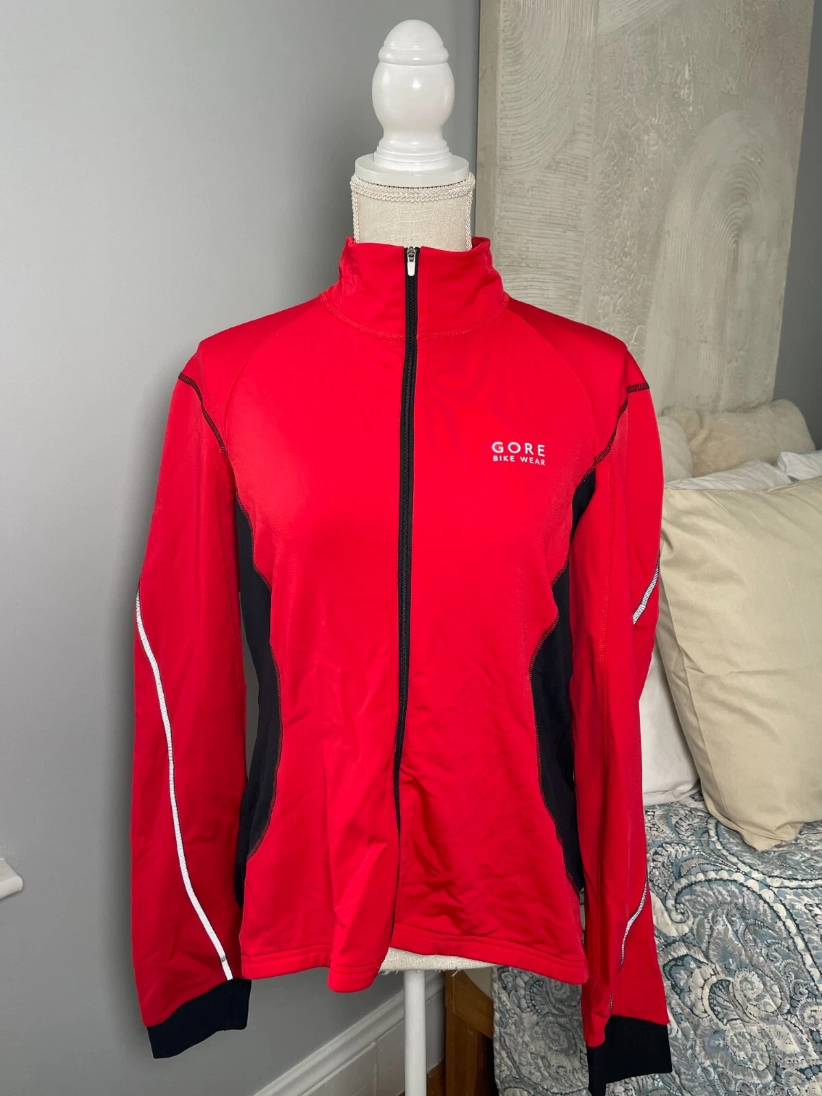 gore-bike-wear cycling full zip fleece reflect jacket