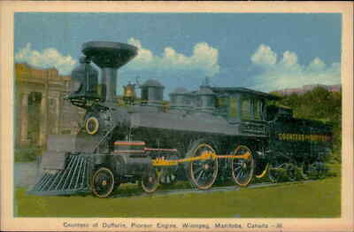 Postcard: COUNTESS OFFERIN Countess of Dufferin, Pioneer Engine, Winni