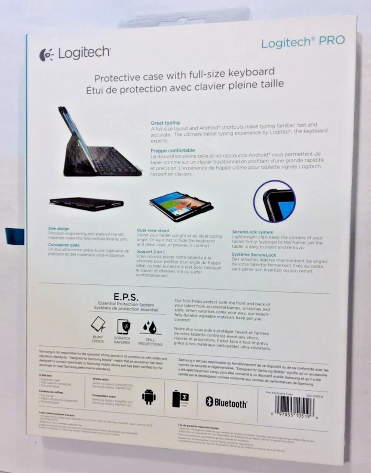 Logitech PRO Keyboard Case for Samsung Galaxy Note Pro 12.2/Galaxy Tab Pro 12.2  - Image 2 of 4