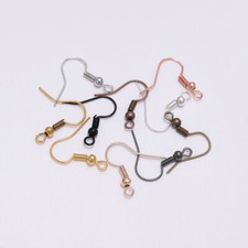 100pcs Iron Ear Hook for DIY Making Earring Accessories Jewelry Handmade Supplie