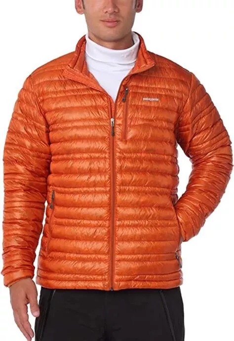 Patagonia Men's Ultralight Down Jacket - XL - Orange - NEW w