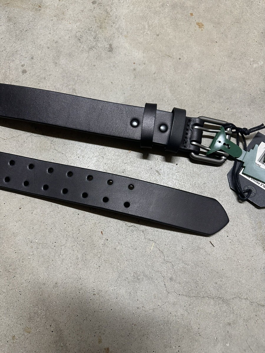 疾*風様 FILSON BRIDLE LEATHER W BELT 34 Filson 1.5
