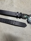 NWT Filson Double Prong Belt Black Bridle Leather Made in USA Mens Size 30