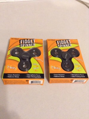 Vibe Fidget Spinner Set of 2 Black Balance Pinch & Spin 