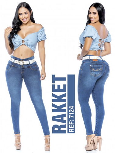 Jeans Colombian Push Up Blue Curves 