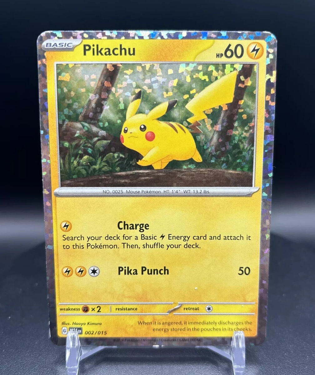 New! Rare 2025 Pokemon PIKACHU 2/15 HOLO FOIL McDonalds Dragon