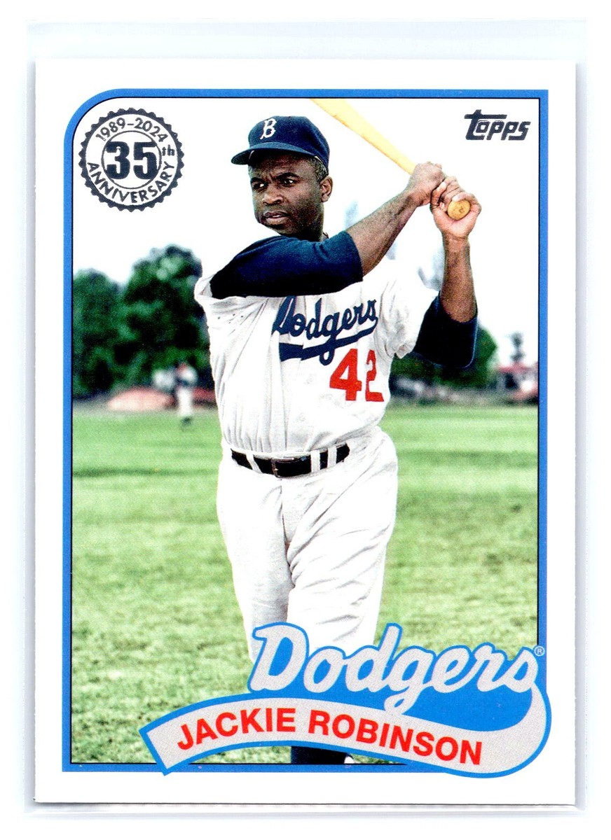 2024 Topps Jackie Robinson Brooklyn Dodgers 1989 Topps Baseball