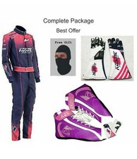 Kosmic GO KART RACE SUITE CIK/FIA LEVEL WITH SHOES GLOVES AND GIFT