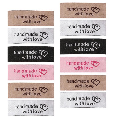 80 Pcs Clothing Collar Lable Child Flower Handmade Tag Label Horse Blanket Tags