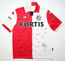 FEYENOORD 2008/2009 HOME 100 YEARS SHIRT JERSEY PRINTED AUTOGRAPHS KAPPA MENS XL