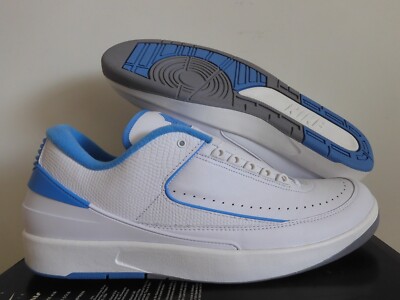 Nike Air Jordan 2 Retro Low Unc White-University Blue Sz 18 [DV9956-104]