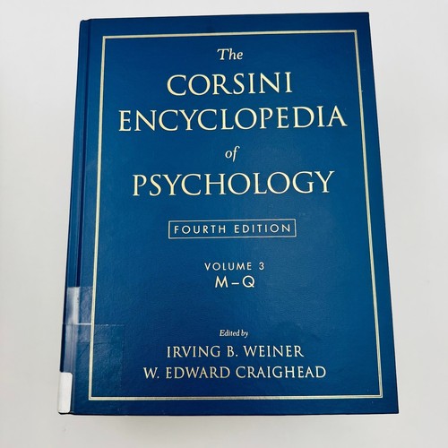 Corsini Encyclopedia of Psychology Vol. 1-4 Complete Set by W. Edward Craighead - Imagen 7 de 15