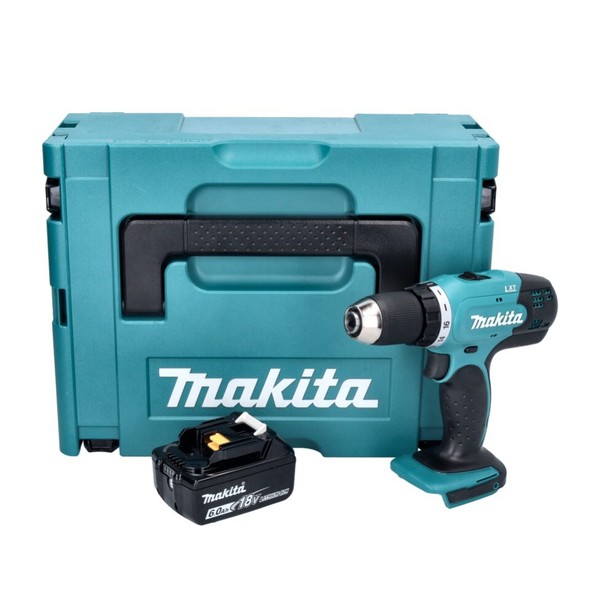 Makita Ddf 453 G1J Akku Bohrschrauber 18 V 42 Nm + 1X Akku 6,0 Ah + Makpac-image