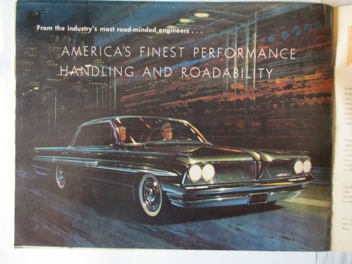 1961 Pontiac Automobile Brochure Catalog Bonneville Catalina Ventura Safari - Picture 14 of 16