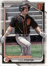 2024 BOWMAN PROSPECT SAN FRANCISCO GIANTS - COLE FOSTER #BP-83