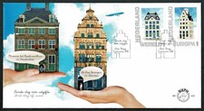 NETHERLANDS 2012 FDC KLM tiny houses international stamps SG05 