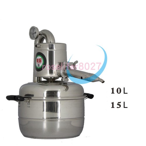 10-20L Moonshine Still Herb Essential Oil Brew Kit Alcohol Water Wine Distiller