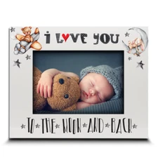 Baby I Love You To The Moon And Back-UV Print  Picture Frame Valentines day Gift