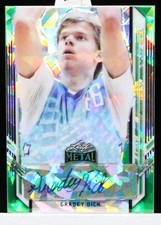 2021-22 Leaf Metal Gradey Dick Portrait Auto Green Crystal #4/5 Jayhawks