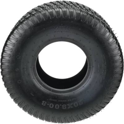 20x8.00-8 Turf Tire 4 Ply Tubeless Max Load 950 PSI for Lawn