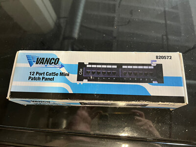 Vanco Mini Panel cat5e, 12 Port Item No. 820572