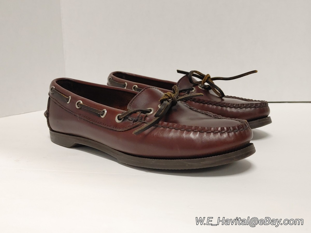 Women's Polo Ralph Lauren Camp Mocs W6897 Dark Brown Size 4.5 | eBay