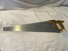 Vintage Craftsman Kromedge Tapered Ground 10Pt Hand Saw w/ Etching Carpentry