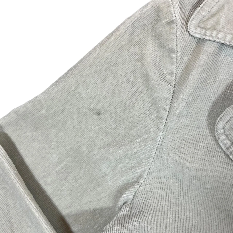 Chaqueta Blazer Para Mujer Grande Early 00's OUTER EDGE Crema Cordón Botón Foto 4 de 4