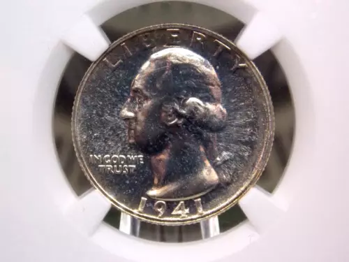 1941 Washington Silver PROOF Quarter 25c NGC PF65 #016 ECC&C, Inc.