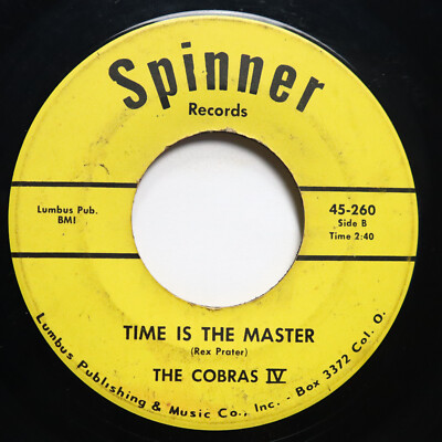 #ad COBRAS IV TIME IS THE MASTER ALL I WANT GARAGE ROCK 45 *HEAR* $174.77