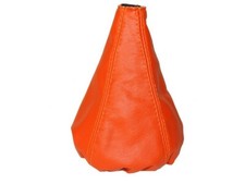 Schaltmanschette Fur Fiat Punto Grande Evo 2005-2018 Leder Orange