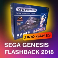 AtGames Sega Genesis Console HDMI Wireless Controller Builtin Games 1800 Retro