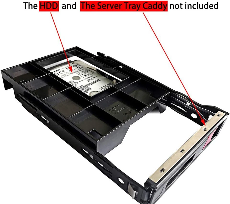 Lot 661914-001 2.5" SSD to 3.5" SAS/SATA Tray Caddy Adapter for HP G8/G9/G10 - Image 4 of 4