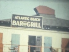 Atlantic Beach Boating Trip Men 1940s 8mm Film Reel Home Movie