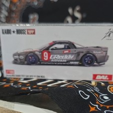 Kaido House Mini GT 1:64 Honda NSX Kaido Test Car Spec V1 1990 Diecast Gray/Red