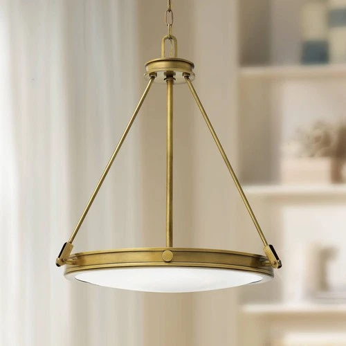 Hinkley Collier 21 1/2" Wide Heritage Brass 4-Light Pendant - Picture 1 of 3
