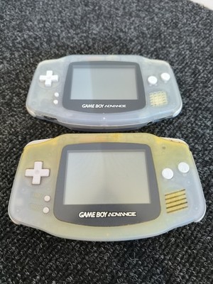 2x Game Boy Advance GBA Clear Konsole AGB-001 bitte lesen