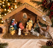 Vintage Nativity Set Stable