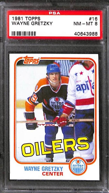 1981 Topps #16 Wayne Gretzky PSA 8 NM-MT 40643988 